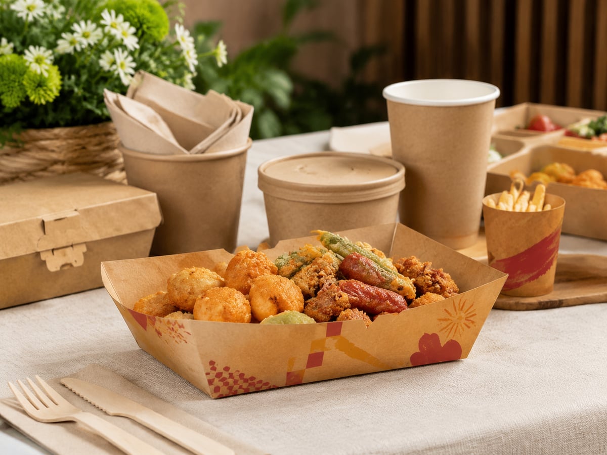 Home 35 snack paper boat tray paper packaging factory catering event
